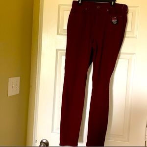 Brand New Never worn Aeropostale Maroon Skinny Jeans High Waisted